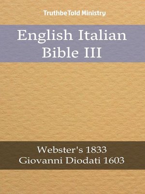 cover image of English Italian Bible III